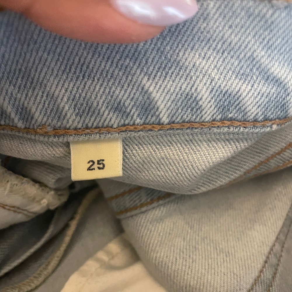 Citizens of Humanity Demy Cropped Flare Jeans Light Wash Distressed 25 - Picture 4 of 9